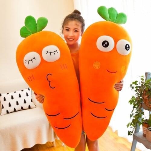Stuffed Plush Carrot Toys Pillow 100~150cm Kawaii Sleeping Pillow Cute Carrot Doll Plush Toy Children Birthday Present