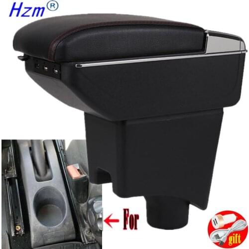 For Renault Dacia Sandero Armrest For Renault Dacia Sandero Car Armrest box Interior Center Storage box USB interfac