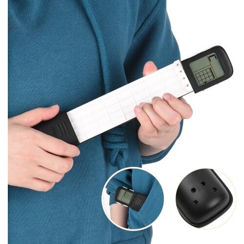 Muslady Portable Ukulele Chord Trainer Uke Fingering Practice Tool with 360° Rotatable Chords Chart Screen for Ukelele Beginners