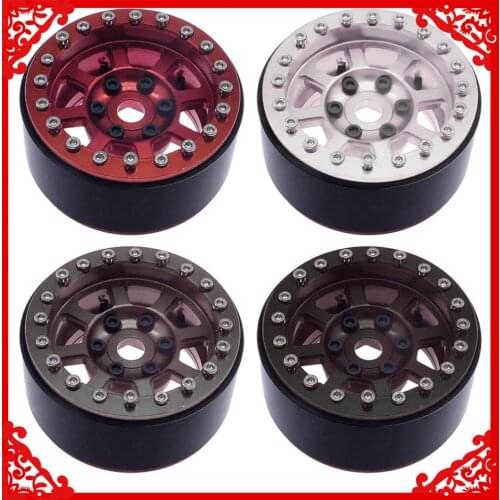 RCAWD 4pcs 1.9” BEADLOCK WHEEL FOR 12MM HEX SCALE CRAWLERS for 1-10 RGT 86100 86110 FTX5579 Outback Fury crawler parts