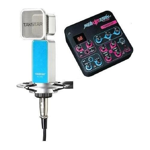 Freeshipping Takstar K700+mx620 USB Computer Kalaoke Recording System for Network K Song Computer Recording Music Listening blue