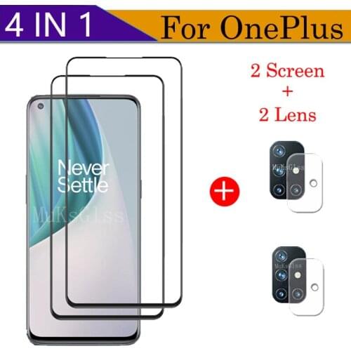 Screen Protector For OnePlus Nord N10 5G Explosion-proof Tempered Glass Protective + Lens Film For OnePlus N100