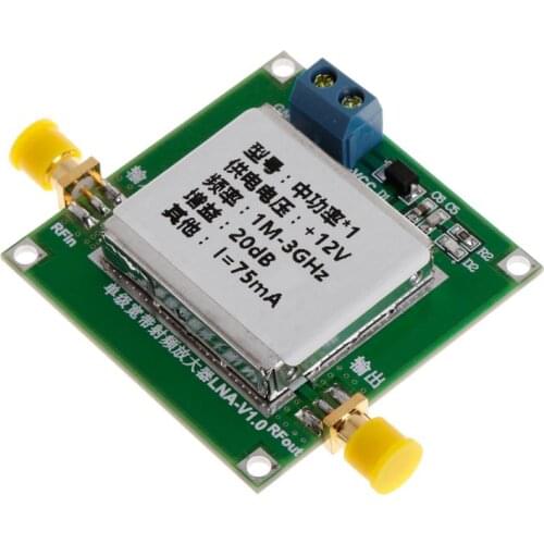 1-3000MHz 2.4GHz 20dB LNA RF Broadband Low Noise Amplifier Module UHF HF VHF