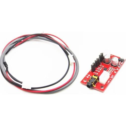 1PCS MAX9814 DC 3V-12V Electret Microphone Amplifier Board with AGC Function+Cables