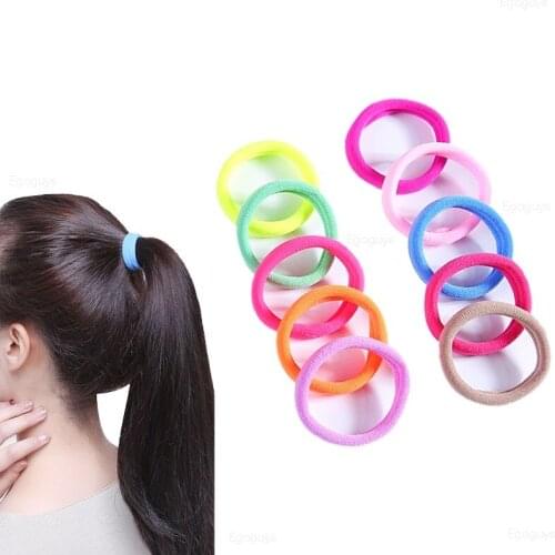 10 Pcs High Elastic Hair Bands for Women Girls Hairband Ponytail Holder Rubber Band Gum Hair Ties Scrunchies Hair Accessories
