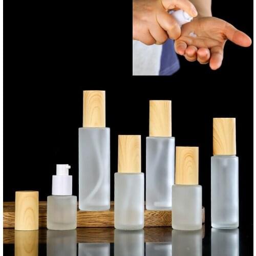 100pcs 20-100ml Glass Mist Spray Bottle Glass Bottle Lotions Serum Pump Dispenser Travel Storage Container Cosmetics Bottles