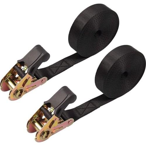 2 Pack 20 FT Ratchet Tie Downs Straps 6M X25mm Endless Ratchet Strap Heavy Duty Cam Buckles Strap for Motorcycles,Car