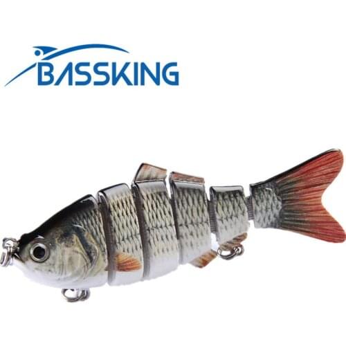 Bassking 2Pcs Fishing Lure 97mm 20g 6Segments Jointed Bait Swimbait Crankbait Bass Catfish Isca Artificial Pesca Fishing Wobbler