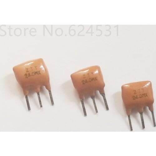 20pcs DIP ceramic crystal Taozhen ZTT24.0M ZTT24M 24MHZ 3 feet resonance authentic