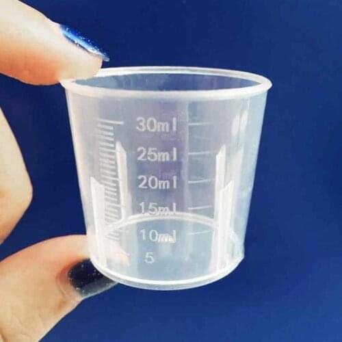 30/50ML Transparent Plastic Measuring Cup Jug Pour Spout Kitchen Tool Supplies 1/5PCS