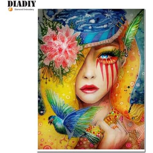 5D DIY Full square&round Diamond Painting Mosaic Art beauty Diamond Rhinestone Embroidery Cross Stitch home decor gift