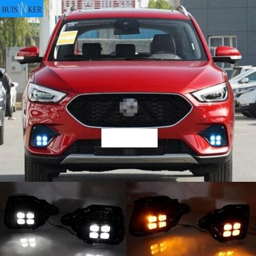 Car bumper headlight for MG ZS daytime light 2020~2022y DRL car accessories LED headlamp for mg zs fog light