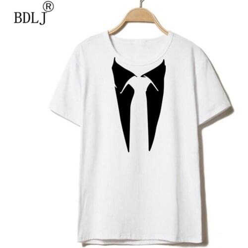 BDLJ 2017 Brand Clothing New Mens T-shirt Retro Tie Fun Camisetas Mens Top-end T-shirt Casual Fitness Mens Clothing