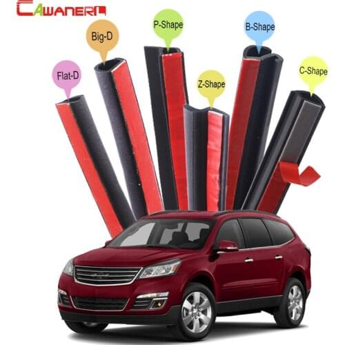 Cawanerl Car Styling Rubber Sealing Strip Kit Weatherstrip Seal Edge Trim For Chevrolet HHR Suburban Traverse Equinox Tahoe