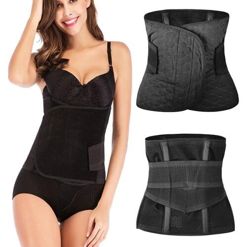 Women Waist Trainer Postpartum Body Shaper Abdominal Belt High Compression Plus Size Waist Cincher Corset Underbust Shapewear