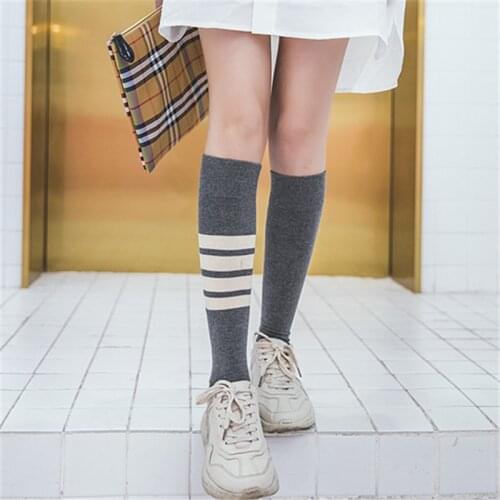 Knee High Socks 2021 New Fashion Women Long Socks for Girls Over The Knee Thigh High Socks For European and American Socks Women