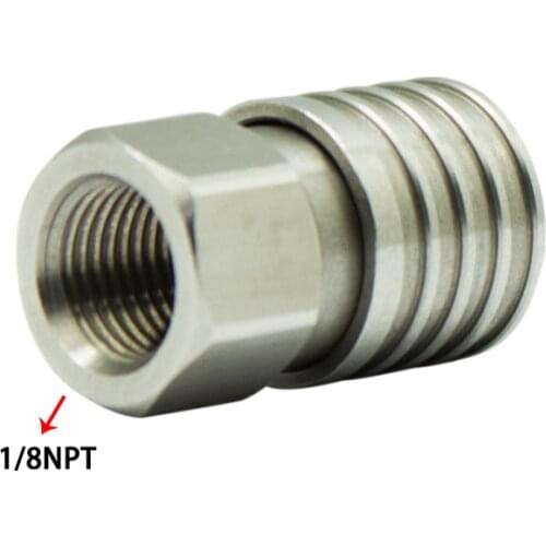 HPAT 3 pcs/lot Paintball Airsoft PCP Air Gun Stainless Steel Female Quick Release Disconnect Coupler Standard 1/8 NPT Thread