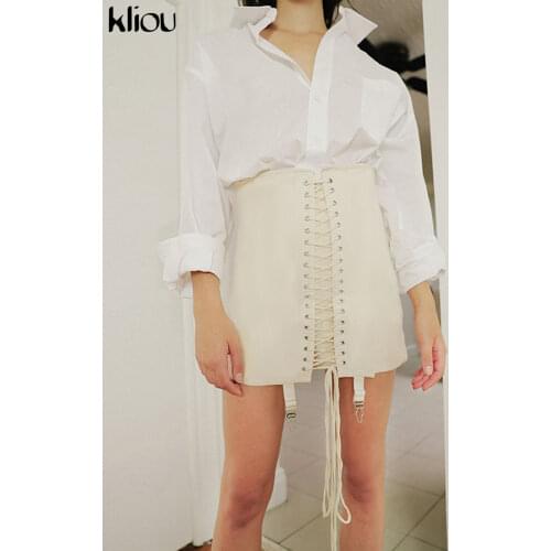Женские мини юбки Kliou China At AliExpress