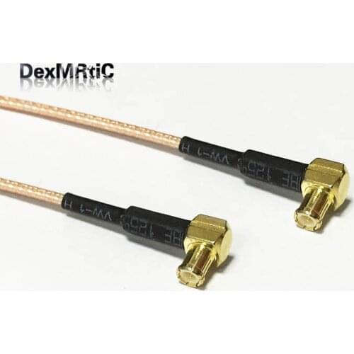 New MCX Male Plug Right Angle Switch MCX Male 90-degree pigtail Cable Adapter RG178 Wholesale 15CM 6" for wireless modem