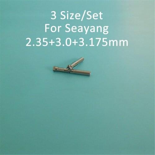 3 Size/Set Original Dental Lab MicroMotor Marathon Handpiece Collect Chuck 2.35mm+3.0mm+3.175mm Adapter for Seayang