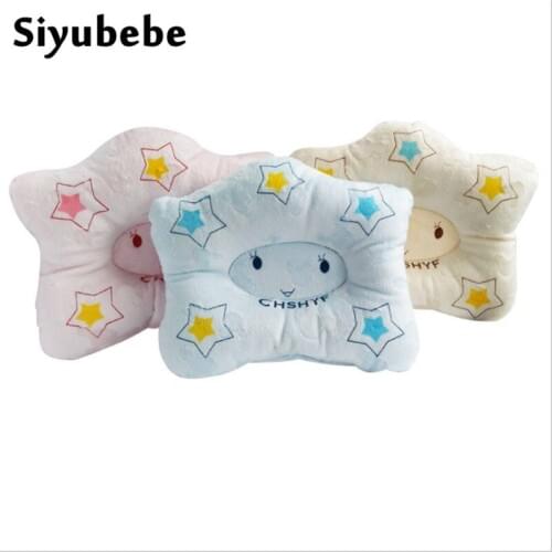 Newborn Baby Pillow Gift Infant Bebe Cotton Cartoon Five-Pointed Star Shape Correcting Migraine Pillows Baby Necessary Bedding