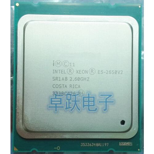 Intel Xeon Processor E5-2650 V2 E5 2650 V2 CPU 2.6GHZ LGA 2011 SR1A8 Octa Core Desktop processor e5 2650V2