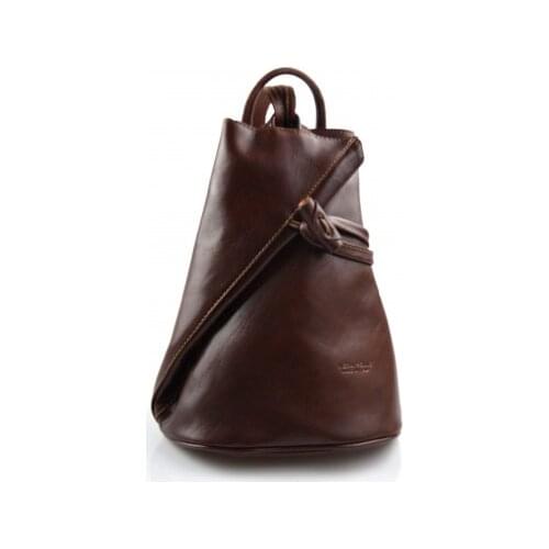 Luxury leather backpack travel bag weekender sports bag gym bag leather shoulder bag brown