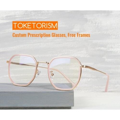 Toketorism Anti Blue Eyeglasses Fashion Blue Light Computer Glasses for Women and Men