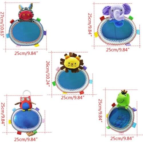 28EC Baby Car Rear View Mirror Cartoon Adjustable Kids Safety Seat Viewing Rearview Mirrors Cars Decorations