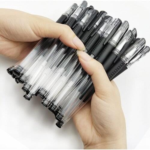 10 pcs Gel Pens Set Student Office Water-based Gel Pen 0.5mm Needle Tube Bullet for Signature School Pens for Writing