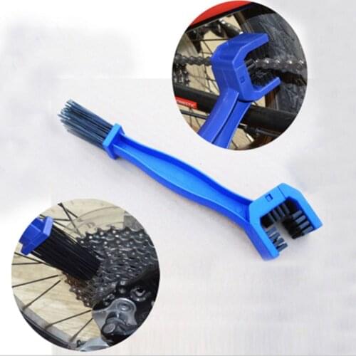 2 In1 Bike Motorcycle Chain Cleaning Brush Cycle Brake Dirt Remover Tool Bicycle Chain Clean Brush Gear Grunge Brush Cleaner