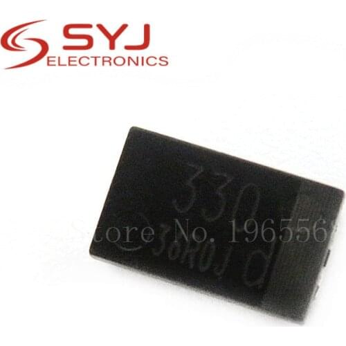20pcs/lot SMD 6.3V 330UF Tantalum capacitor low ESR 330UF 4TPB330M 7343 can replace OE128 OE907 0.8 In Stock
