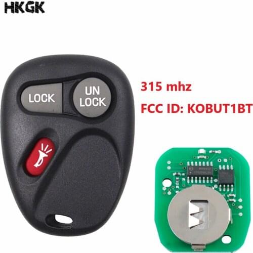 3 Button Remote Car key for Chevy Astro Blazer S10 Silverado Suburban Tahoe GMC Jimmy Safari Sierra Sonoma Yukon KOBUT1BT