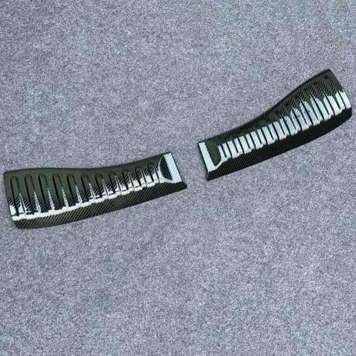 For 2020 2021 Honda FIT Accessories Stainless Steel Interior Rear Bumper Protector Sill Trim Tail Trunk Guard Pedal Car Cover