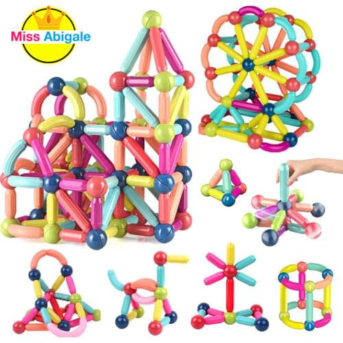 Big Size Magnetic Stick Building Blocks Game Magnets Children Set Kids Magnets for Children Magnetic Toy Bricks