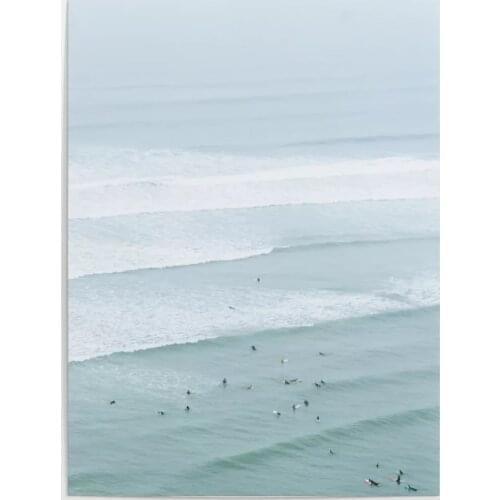 Home Decoration Print Pictures Surfers from the Sky Wall Art Modular Lima Peru Poster Canvas Painting For Living Room No Frame