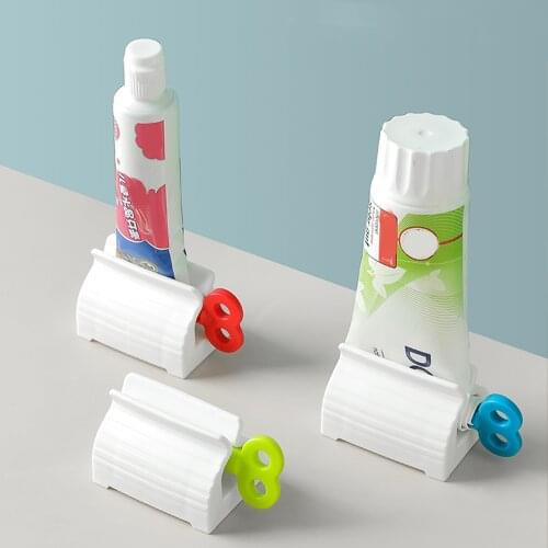 Rolling Toothpaste Device Multifunctional Toothpaste Dispenser Plastic Lazy Facial Cleanser Squeezer Press Bathroom Accessories