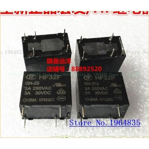 HF32F 024-ZS3 24V 24VDC 3A 5 JZC-32F 024-ZS