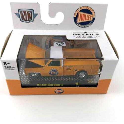 M2 1:64 1975 GMC Sierra Grande15 Collection Metal Die-cast Simulation Model Cars Toys