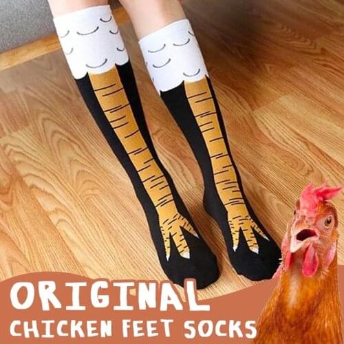 1 Pairs Fashion Women Chicken Foot Claw Socks Leg/Knee Socks 3D Cartoon Chicken Sock Performance Bottoming Socks#p3