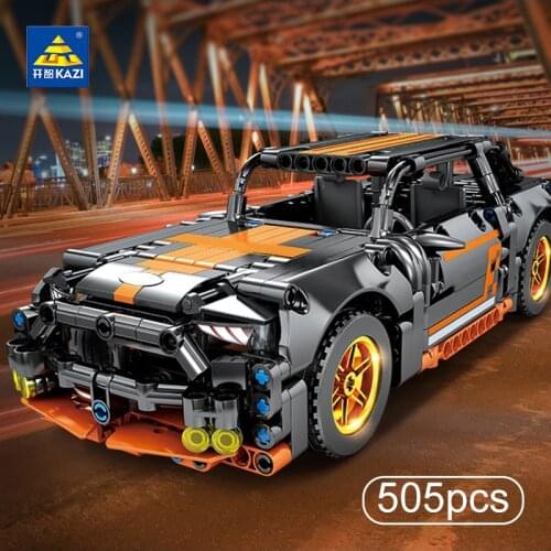 KAIZI Technic Racing Building Blocks MOC set Super Sports CarRacing Vehicle Bricks Toys Boyfriend Gift for New Year Gift Toys
