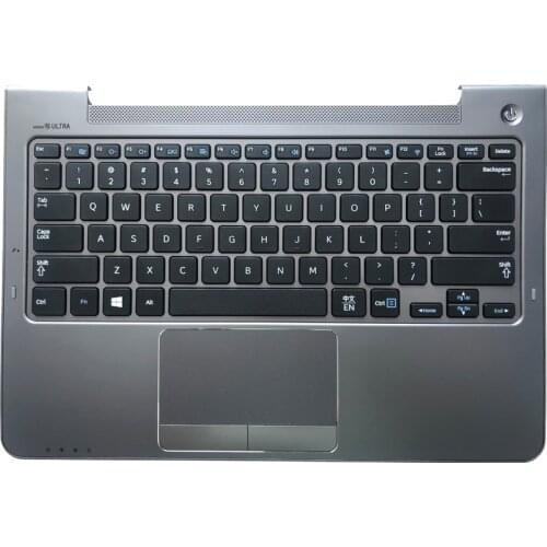 NEW US For Samsung NP530U3C NP530U3B NP535U3C 530U3B 530U3C NP540U3 NP532U3C NP532U3A US keyboard with palmrest BA75-04042L