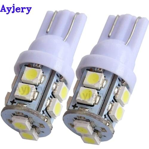 AYJERY Wholesale !! 2000X 12V T10 W5W 194 168 10 SMD 1210 3528 LED Car Indicator Light White Interior Bulbs Wedge Reading Lamp