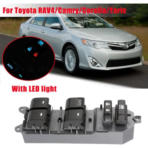 Car Window Lifter Control Switch Master Power Electric for Toyota RAV4/Camry/Corolla/Yaris/Highlander/Vios 2006-2013