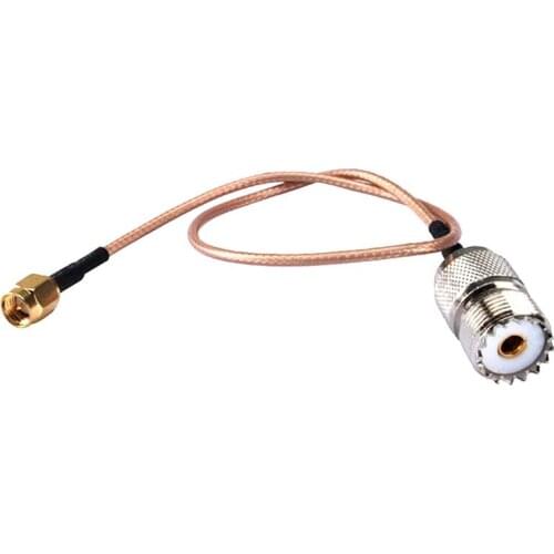 Handheld Antenna Cable SMA male to UHF SO-239 Female Connectors