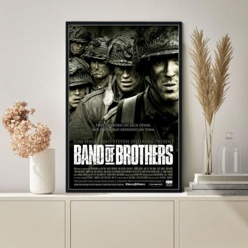 Band of Brothers Classic War Movie Poster Canvas Print Wall Painting Home Decoration ( No Frame )