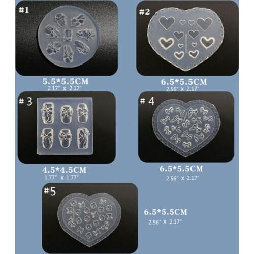 R58E Crystal Epoxy Resin Mold Nail Decorations Casting Silicone Mould DIY Crafts Tool