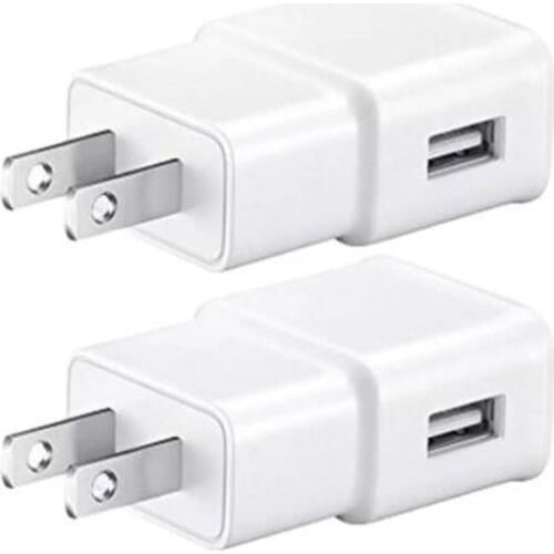 USB Wall Charger 5V 2A AC Travel Home Charger Adapter US EU Plug for universal smartphone android phone White Black Color