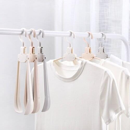 Hanger Portable Folding Plastic Travel Drying Rack Widening Magic Clothes Hanging Wide Shoulder Clothes Hanging