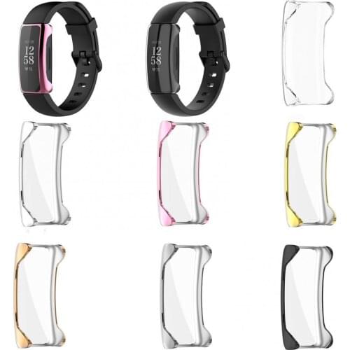 37 mm Anti-falling Dustproof TPU Smart Watch Full Cover Protective Case for Inspire 2 Screen Protector Case